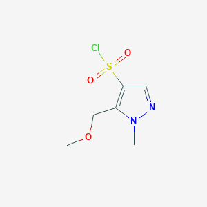 5-(methoxymethyl)-1-methyl-1H-pyrazole-4-sulfonyl chloride