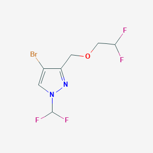 4-bromo-3-[(2,2-difluoroethoxy)methyl]-1-(difluoromethyl)-1H-pyrazole