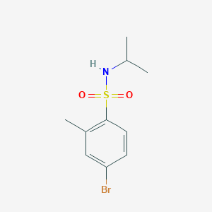 molecular formula C10H14BrNO2S B3004090 4-溴-N-异丙基-2-甲基苯磺酰胺 CAS No. 1548828-00-7