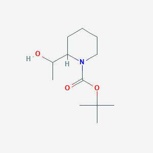 molecular formula C12H23NO3 B3004109 Tert-butyl 2-(1-hydroxyethyl)piperidine-1-carboxylate CAS No. 1334495-29-2