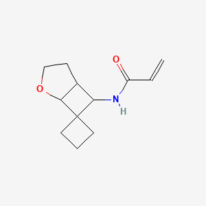 N-{4-oxaspiro[bicyclo[3.2.0]heptane-6,1'-cyclobutane]-7-yl}prop-2-enamide