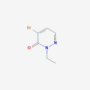 molecular formula C6H7BrN2O B3004118 4-Bromo-2-ethylpyridazin-3(2H)-one CAS No. 1896752-72-9