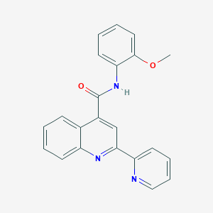 molecular formula C22H17N3O2 B3004123 N-(2-methoxyphenyl)-2-(pyridin-2-yl)quinoline-4-carboxamide CAS No. 951900-62-2