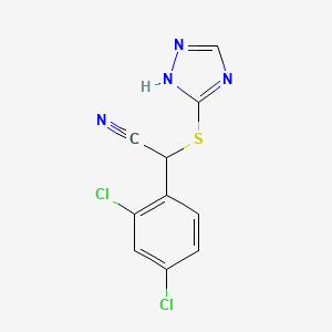 2-(2,4-dichlorophenyl)-2-(1H-1,2,4-triazol-3-ylsulfanyl)acetonitrile