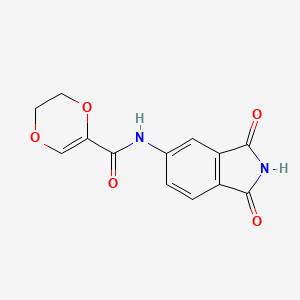 N-(1,3-dioxoisoindolin-5-yl)-5,6-dihydro-1,4-dioxine-2-carboxamide