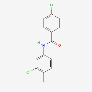 molecular formula C14H11Cl2NO B3004149 4-chloro-N-(3-chloro-4-methylphenyl)benzamide CAS No. 199726-58-4