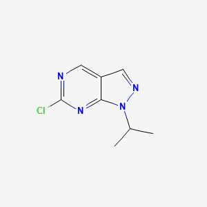 molecular formula C8H9ClN4 B3004150 6-Chloro-1-isopropyl-1H-pyrazolo[3,4-d]pyrimidine CAS No. 1443289-75-5