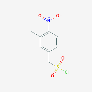 molecular formula C8H8ClNO4S B3004161 (3-甲基-4-硝基苯基)甲磺酰氯 CAS No. 2228364-47-2