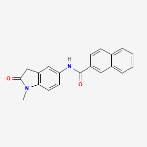 molecular formula C20H16N2O2 B3004163 N-(1-methyl-2-oxoindolin-5-yl)-2-naphthamide CAS No. 921838-22-4