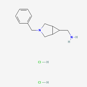 molecular formula C13H20Cl2N2 B3004166 {3-苄基-3-氮杂双环[3.1.0]己烷-6-基}甲胺二盐酸盐 CAS No. 1909337-64-9