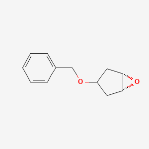 molecular formula C12H14O2 B3004172 (1S,5R)-3-phenylmethoxy-6-oxabicyclo[3.1.0]hexane CAS No. 82353-76-2