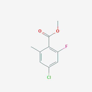 molecular formula C9H8ClFO2 B3004173 Methyl 4-chloro-2-fluoro-6-methylbenzoate CAS No. 1805525-21-6