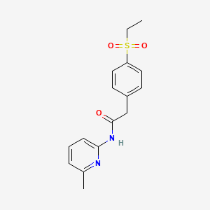 2-(4-(ethylsulfonyl)phenyl)-N-(6-methylpyridin-2-yl)acetamide