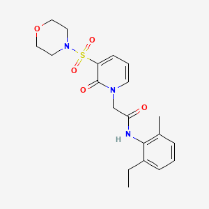 molecular formula C20H25N3O5S B3004183 N-(2-ethyl-6-methylphenyl)-2-(3-(morpholinosulfonyl)-2-oxopyridin-1(2H)-yl)acetamide CAS No. 1251681-15-8