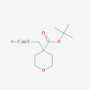 molecular formula C13H20O3 B3004193 Tert-butyl 4-(prop-2-yn-1-yl)oxane-4-carboxylate CAS No. 2193067-75-1