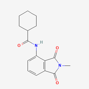 molecular formula C16H18N2O3 B3004198 N-(2-methyl-1,3-dioxoisoindolin-4-yl)cyclohexanecarboxamide CAS No. 683232-20-4