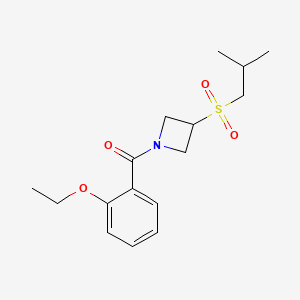 molecular formula C16H23NO4S B3004199 (2-Ethoxyphenyl)(3-(isobutylsulfonyl)azetidin-1-yl)methanone CAS No. 1797845-70-5
