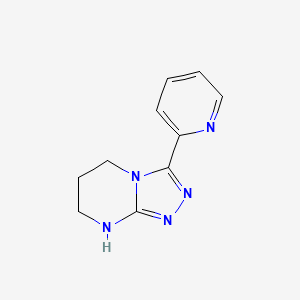molecular formula C10H11N5 B3004202 2-5H,6H,7H,8H-[1,2,4]Triazolo[4,3-a]pyrimidin-3-ylpyridine CAS No. 1365988-28-8