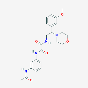 N1-(3-acetamidophenyl)-N2-(2-(3-methoxyphenyl)-2-morpholinoethyl)oxalamide
