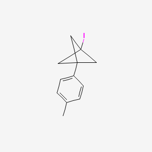 molecular formula C12H13I B3004209 1-(4-Methylphenyl)-3-iodobicyclo[1.1.1]pentane CAS No. 159600-56-3