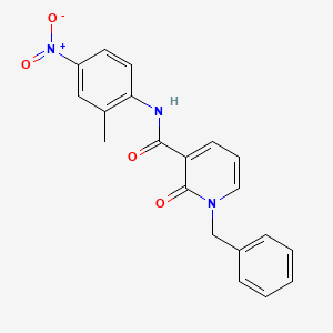 molecular formula C20H17N3O4 B3004216 1-benzyl-N-(2-methyl-4-nitrophenyl)-2-oxo-1,2-dihydropyridine-3-carboxamide CAS No. 946245-53-0