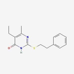 5-ethyl-6-methyl-2-(phenethylthio)pyrimidin-4(3H)-one