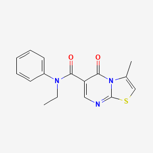 N-ethyl-3-methyl-5-oxo-N-phenyl-5H-thiazolo[3,2-a]pyrimidine-6-carboxamide