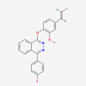 (E)-1-(4-fluorophenyl)-4-(2-methoxy-4-(prop-1-en-1-yl)phenoxy)phthalazine