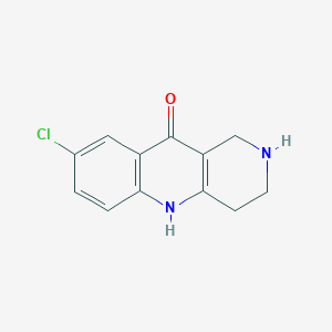 molecular formula C12H11ClN2O B3004287 8-氯-1,3,4,5-四氢苯并[b][1,6]萘啶-10(2H)-酮 CAS No. 1338673-57-6