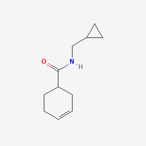 molecular formula C11H17NO B3004290 N-(cyclopropylmethyl)cyclohex-3-enecarboxamide CAS No. 1090915-62-0