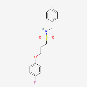 N-benzyl-3-(4-fluorophenoxy)propane-1-sulfonamide