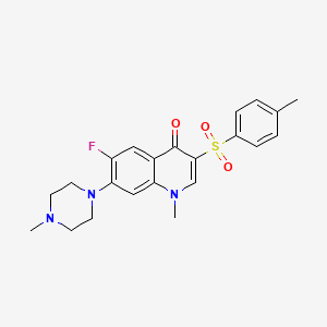 6-fluoro-1-methyl-7-(4-methylpiperazin-1-yl)-3-tosylquinolin-4(1H)-one