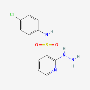 N-(4-chlorophenyl)-2-hydrazinopyridine-3-sulfonamide
