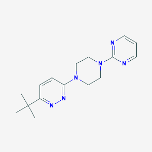 molecular formula C16H22N6 B3004312 3-Tert-butyl-6-(4-pyrimidin-2-ylpiperazin-1-yl)pyridazine CAS No. 2380167-20-2