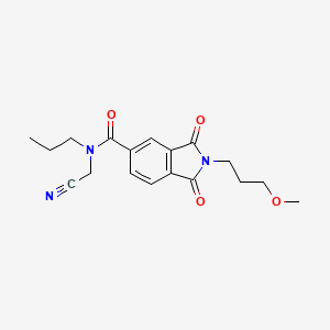 N-(cyanomethyl)-2-(3-methoxypropyl)-1,3-dioxo-N-propyl-2,3-dihydro-1H-isoindole-5-carboxamide