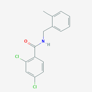 molecular formula C15H13Cl2NO B300432 2,4-dichloro-N-(2-methylbenzyl)benzamide 