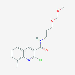 molecular formula C16H19ClN2O3 B3004325 2-chloro-N-[3-(methoxymethoxy)propyl]-8-methylquinoline-3-carboxamide CAS No. 2094755-25-4