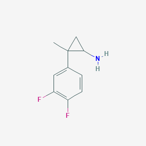 molecular formula C10H11F2N B3004328 2-(3,4-Difluorophenyl)-2-methylcyclopropan-1-amine CAS No. 1341055-90-0