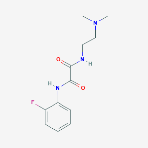 molecular formula C12H16FN3O2 B3004346 N1-(2-(二甲氨基)乙基)-N2-(2-氟苯基)草酰胺 CAS No. 898356-22-4