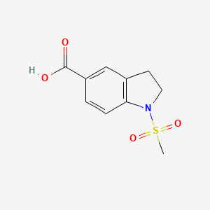 molecular formula C10H11NO4S B3004351 1-(Methylsulfonyl)indoline-5-carboxylic acid CAS No. 712319-44-3