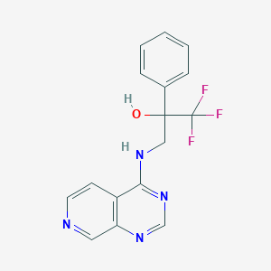 1,1,1-trifluoro-2-phenyl-3-({pyrido[3,4-d]pyrimidin-4-yl}amino)propan-2-ol