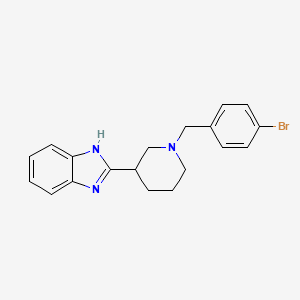 molecular formula C19H20BrN3 B3004373 2-(1-(4-溴苄基)哌啶-3-基)-1H-苯并[d]咪唑 CAS No. 887218-37-3