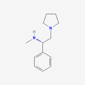 molecular formula C13H20N2 B3004381 (S)-N-Methyl-1-phenyl-2-(pyrrolidin-1-yl)ethanamine CAS No. 116508-51-1