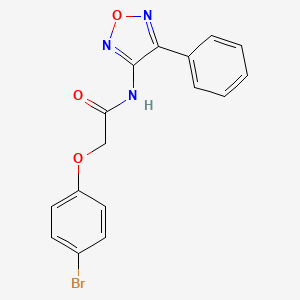 molecular formula C16H12BrN3O3 B3004384 2-(4-bromophenoxy)-N-(4-phenyl-1,2,5-oxadiazol-3-yl)acetamide CAS No. 866237-05-0