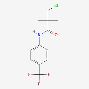 3-chloro-2,2-dimethyl-N-[4-(trifluoromethyl)phenyl]propanamide