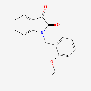 molecular formula C17H15NO3 B3004411 1-(2-Ethoxybenzyl)indoline-2,3-dione CAS No. 709001-00-3