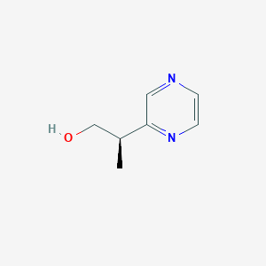 molecular formula C7H10N2O B3004421 (2R)-2-Pyrazin-2-ylpropan-1-ol CAS No. 2248201-12-7