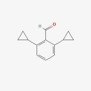 molecular formula C13H14O B3004426 2,6-Dicyclopropyl-benzaldehyde CAS No. 945543-18-0