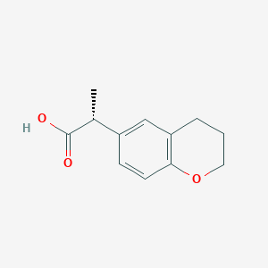 (2R)-2-(3,4-Dihydro-2H-chromen-6-yl)propanoic acid