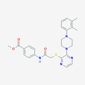 N-(3,4-difluorophenyl)-2-methyl-5-(1H-pyrazol-5-yl)furan-3-sulfonamide